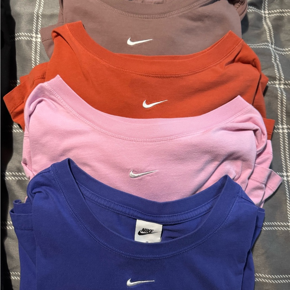 Bundle of Nike Women's Short Sleeve Tees - Purple, Pink, Orange, Brown